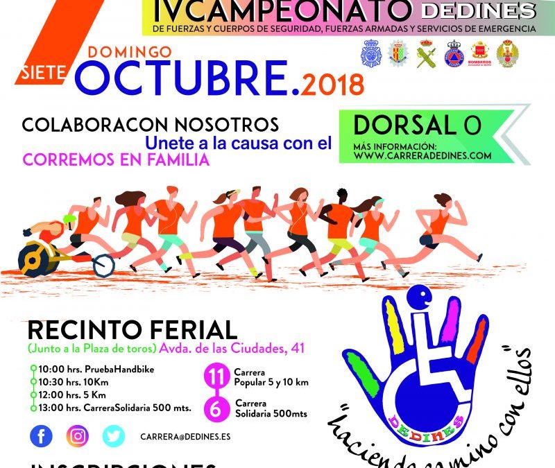 Clase abierta en la 7ª carrera por la discapacidad de la asociación Dedines